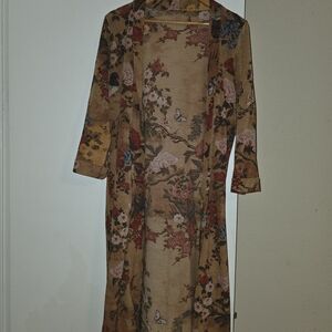 Floral Print Women's Robe